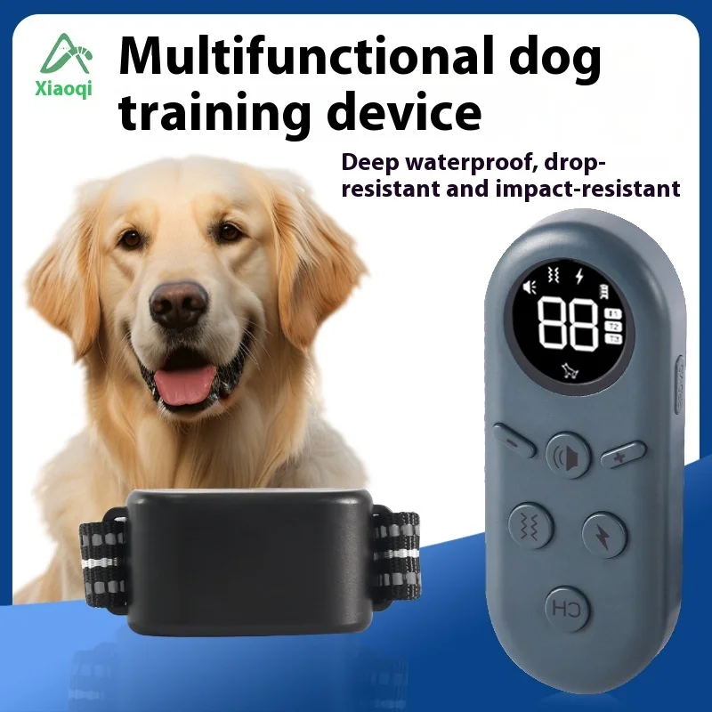 

Rechargeable Dog Training Collar - 3 Modes with Vibration/Sound/Static, AI Bark Control, Remote & APP Control, Waterproof