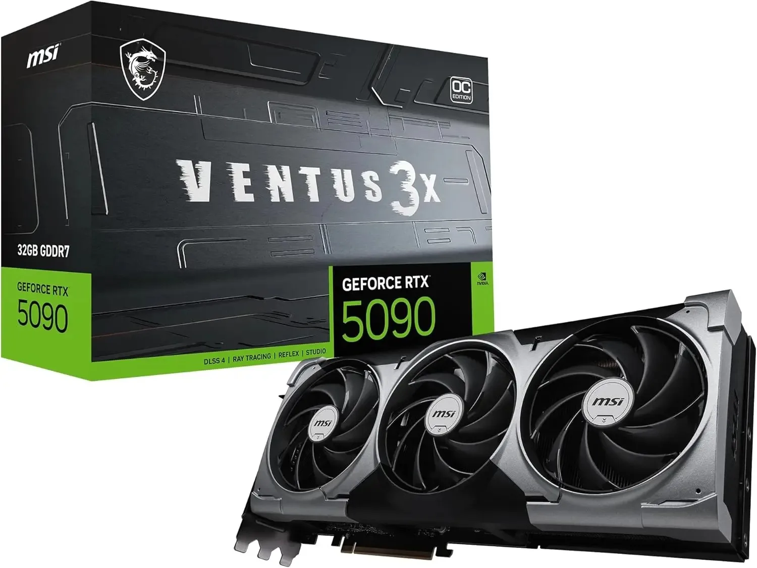 

ГОРЯЧИЕ ПРОДАЖИ Видеокарта MSI Gaming RTX 5090 32G Ventus 3X OC (32 ГБ GDDR7, 512 бит, экстремальная производительность: 2452 МГц, DisplayPort x3