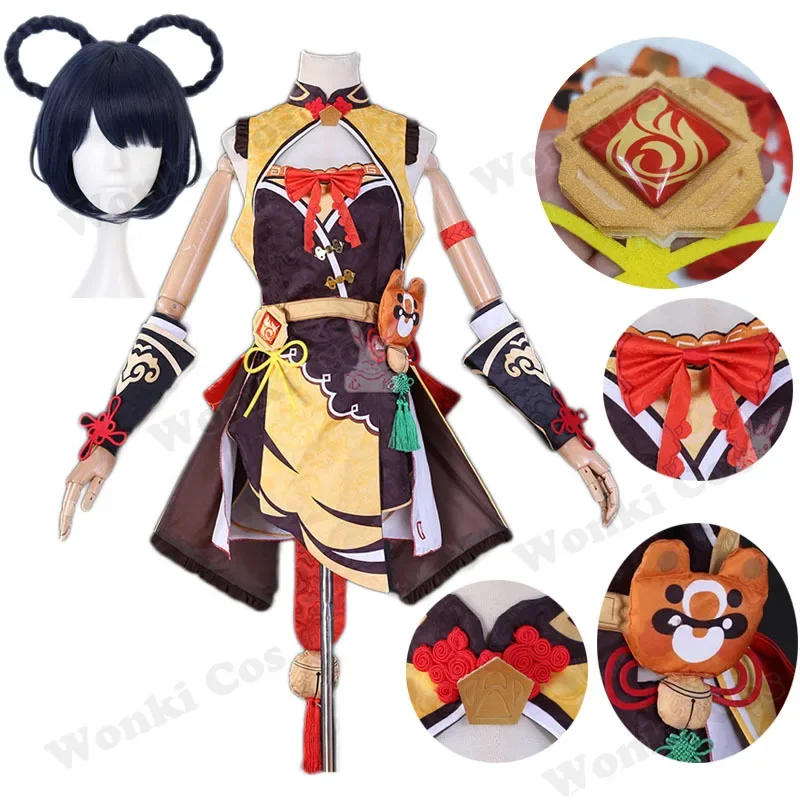 زيانغلينغ لعبة تأثيري زي للنساء ، مجموعة كاملة ، ملابس ، شعر مستعار ، تأثير ، شيانغ