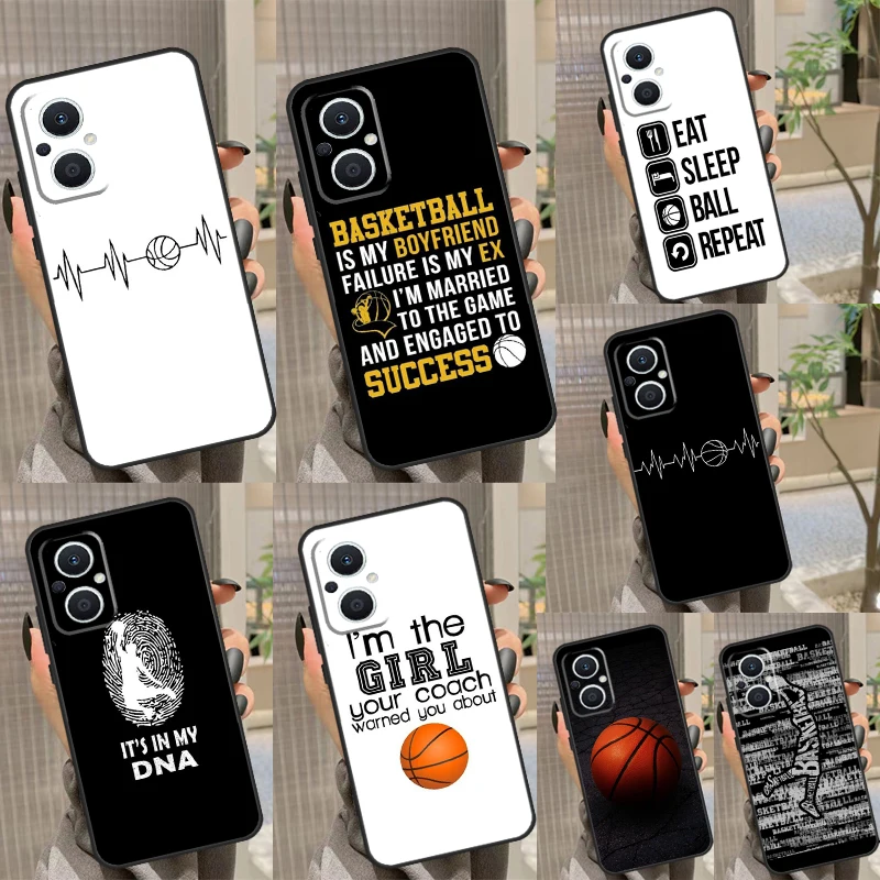 Basketball Heart Beat Case For OPPO Reno 8 7 Lite Reno 3 4 5 6 Lite 8T 4Z 5Z Find X5 X2 X3 Lite Neo X6 Pro Cover