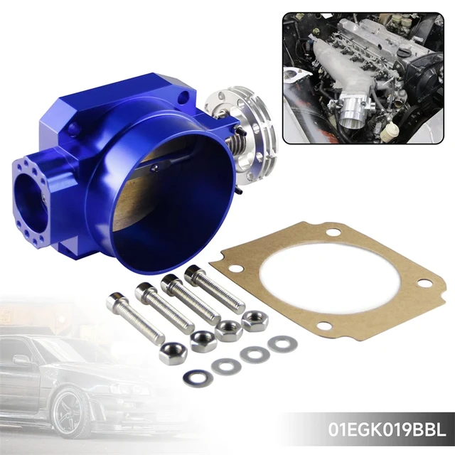 Aluminum Throttle Body Q45 90MM -85MM Fit For Nissan Skyline R33 R34 RB25DET  RB26DET GTS Black/Silver/Blue - AliExpress