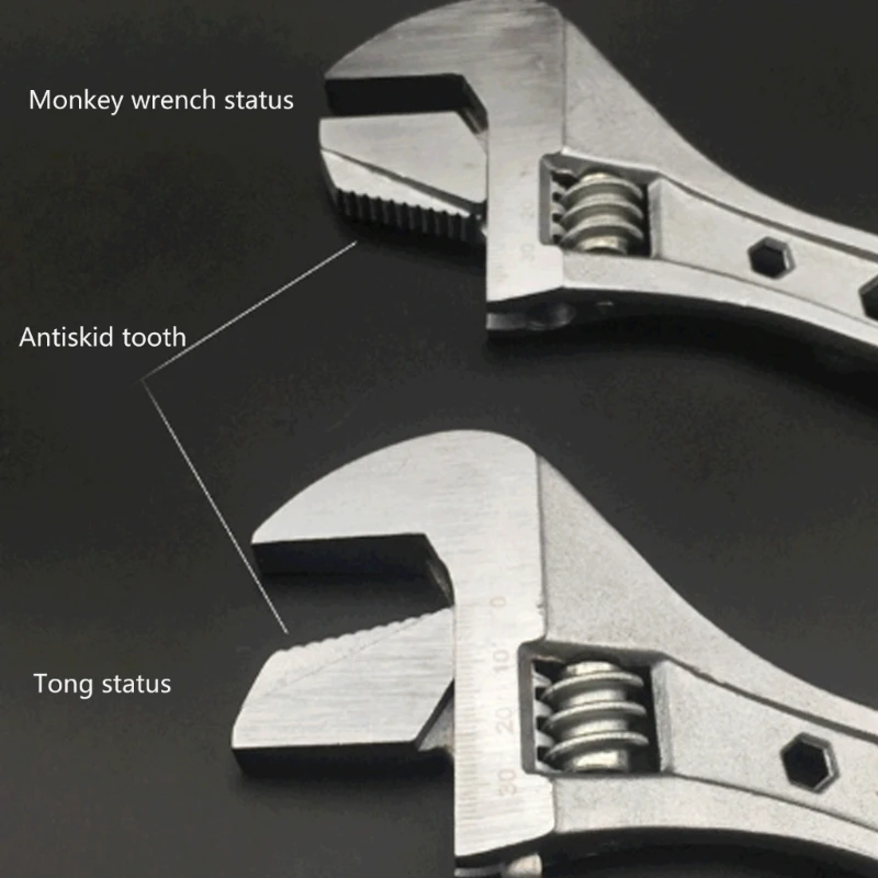 Chave macaco abertura 40mm 12 tamanhos, chave macaco dupla utilização, ferramenta manual, dropshipping