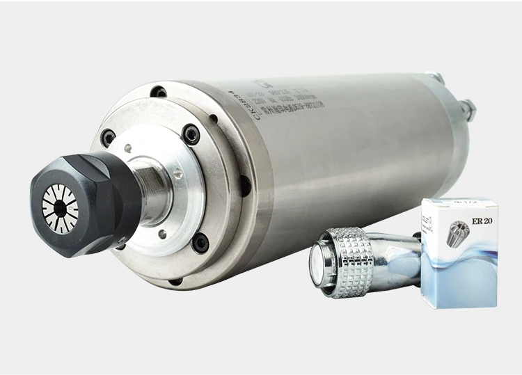 ER20 2.2KW Water Cooled Spindle Speed 24000rpm CNC Spindle Motor Milling Carving Machine Spindle