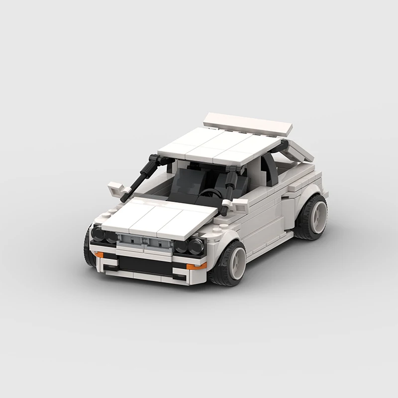 

MOC building block racing car model set, building block garage, adult racing collection, creative birthday and Christmas gifts