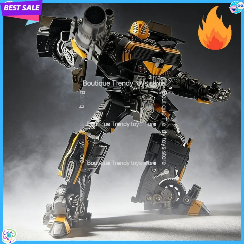 

В наличии: Игрушка-трансформер 16,5 см - Черно-желтая модель автомобиля-робота, коллекционная фигурка, подарок