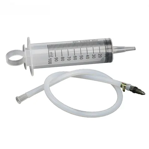 Universal Motorcycle Brake Bleeding Kit - Hydraulic Disc Brake Caliper Gas Bleed Syringe Tool for Honda Yamaha Kawasaki Suzuki