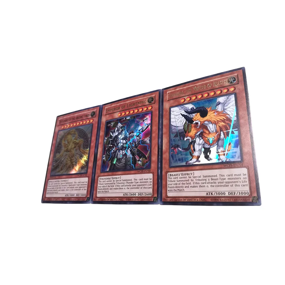 Anime Yu-Gi-Oh DIY ACG Tyler The Great Warrior Labrynth Tournament Game Card Boys Toys Collectible Card Christmas Birthday Gifts