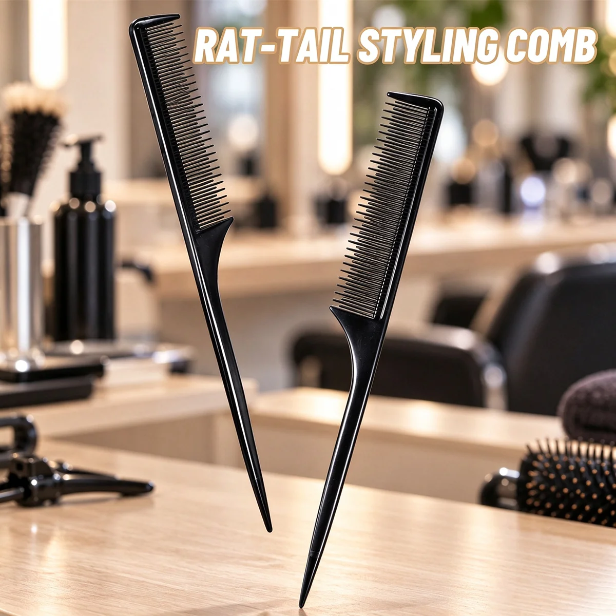 Anti‑Static Plastic Pointed Tail Comb For Hair Styling Sectioning Suitable For Salon Updos Parting Backcombing Essential Tool