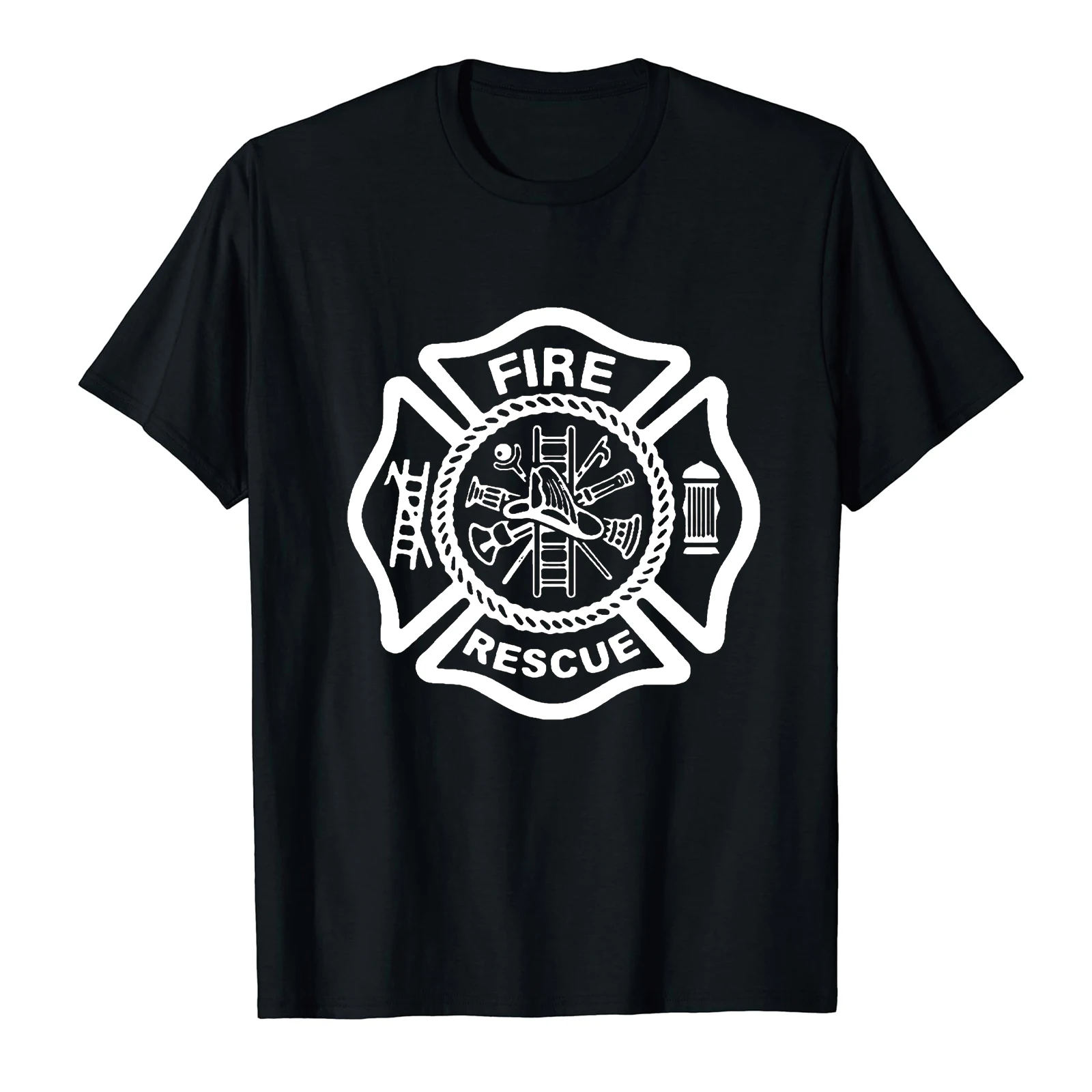 Fire Department Print Summer New Short Sleeve Women Clothing T-Shirt Harajuku Women\'s Tee Tops