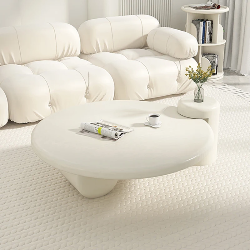 Lámparas modernas redondas simples Mesa nórdica inteligente Glamour mesas De centro De diseño Premium pequeño blanco lindo Mesa De Centro muebles