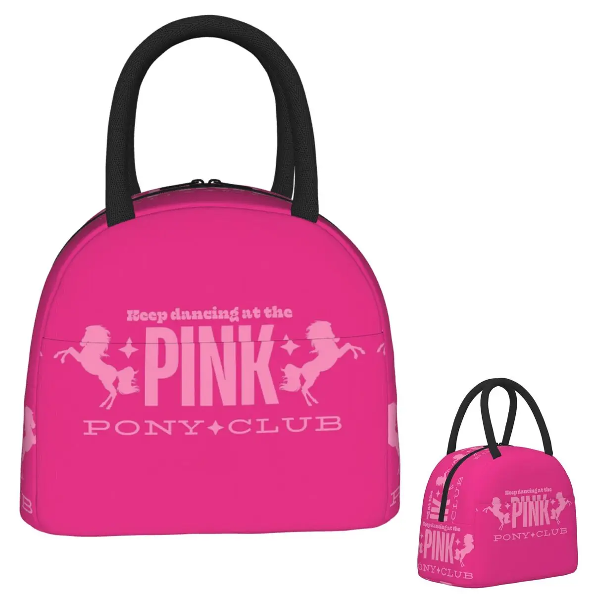 

Keep Dancing At The Pink Pony Club Chappell Roan Изолированная сумка для обеда для женщин и детей Герметичные коробки для еды Термальная сумка для обеда