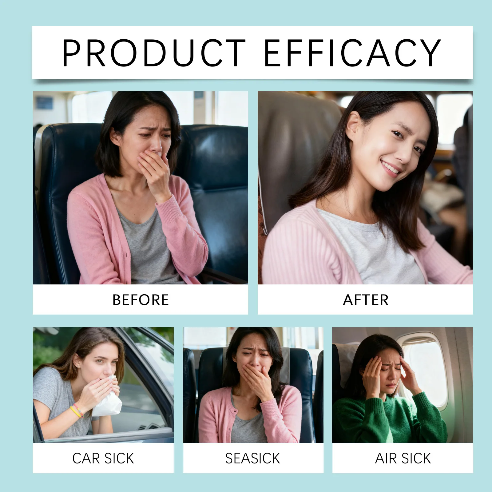 Motion Sicknes Patches Motion Sickness Patches For Adults Children Designed For Car Travel Relieve Nausea Vomiting During Travel