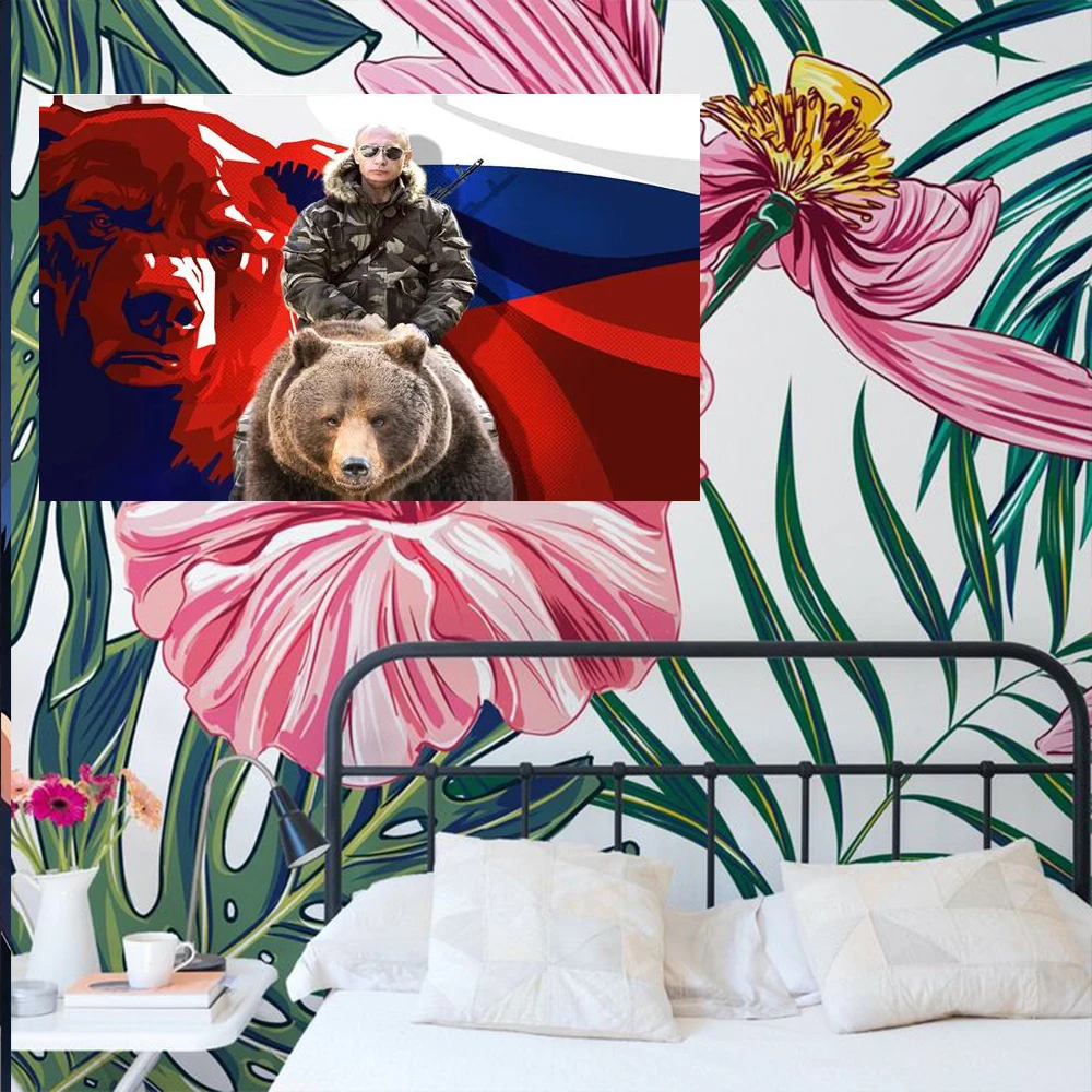 Custom 2x3ft President of Russia BANNER 90x150cm Signal Flag with BEAR