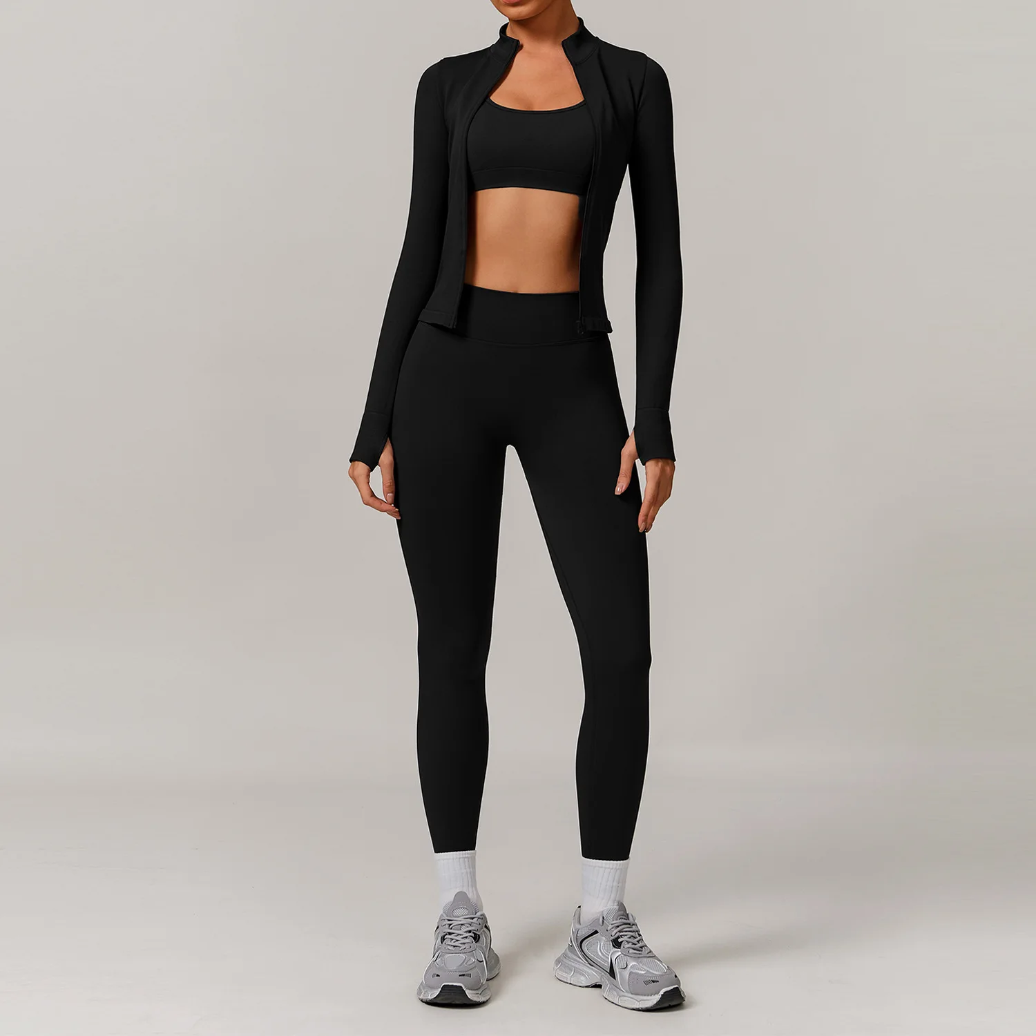 Seamless Yoga Set 2/3PCS Gym Clothes Women Sportswear Yoga Suits Fitness Set Women's Tracksuits Sports Bra High Waist Leggings image 6