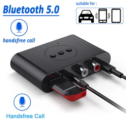 Bezprzewodowy odbiornik audio Bluetooth 5.0 NFC U Disk RCA 3.5 AUX Jack Stereofoniczny odbiornik muzyczny Głośnik samochodowy Zestaw głośnomówiący