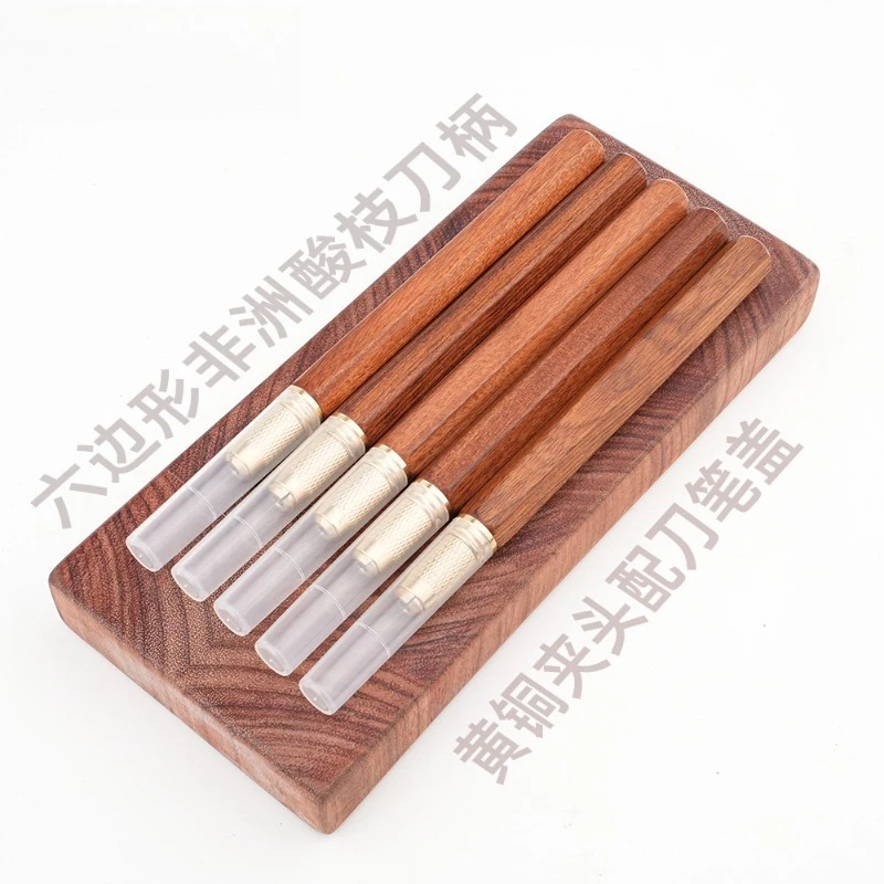 Woodworking Engraving Pen with Cap, Alloy Tip Craft Cutter for Solid Wood,  Model, Paper Cutting & Journal Making
