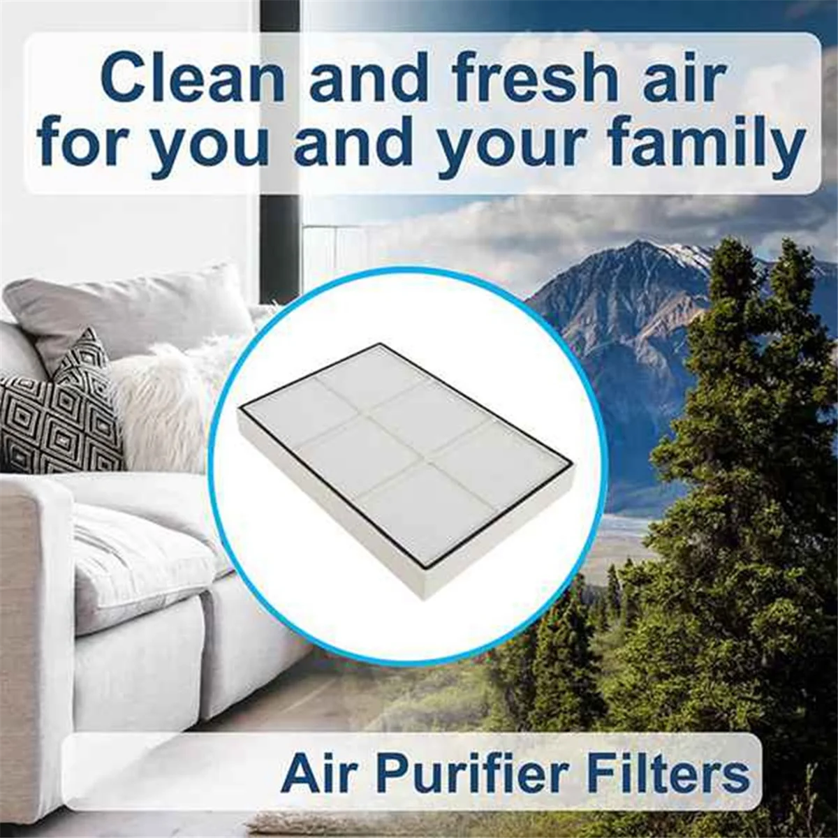 

Filter screen Replace Air Purifier HEPA Filter for AP51030K, AP45030K, WP500 and WP1000 Series, APR45130L with Filter Cotton