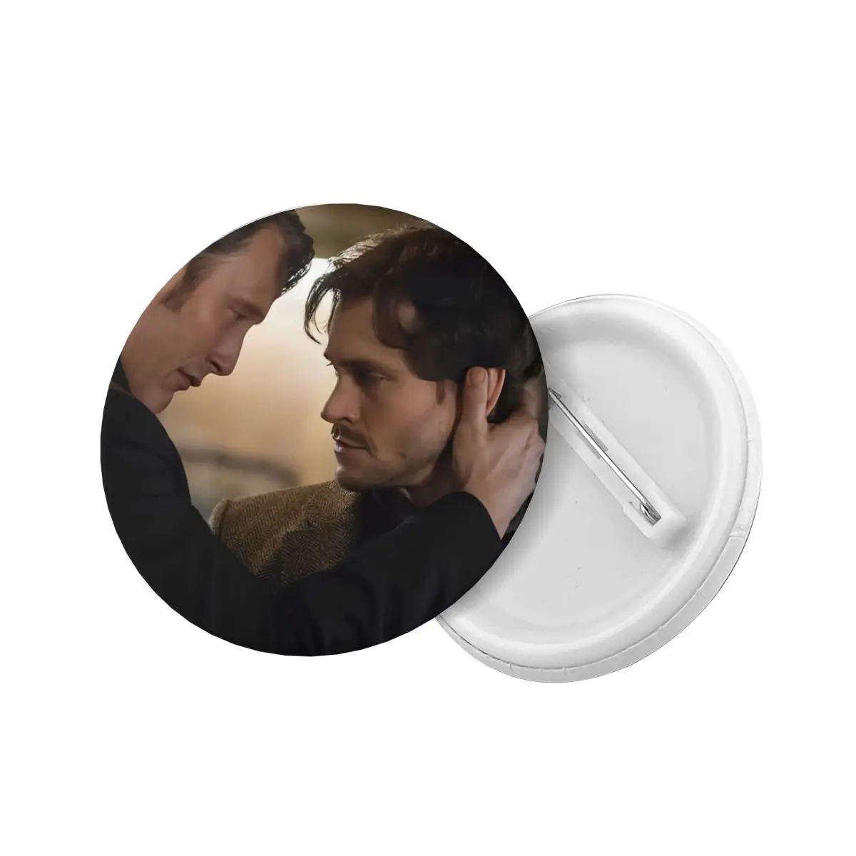 Hannibal X Will Graham Round Button Pin for Backpack Customizable Horror Movie Pinback Badges Brooches