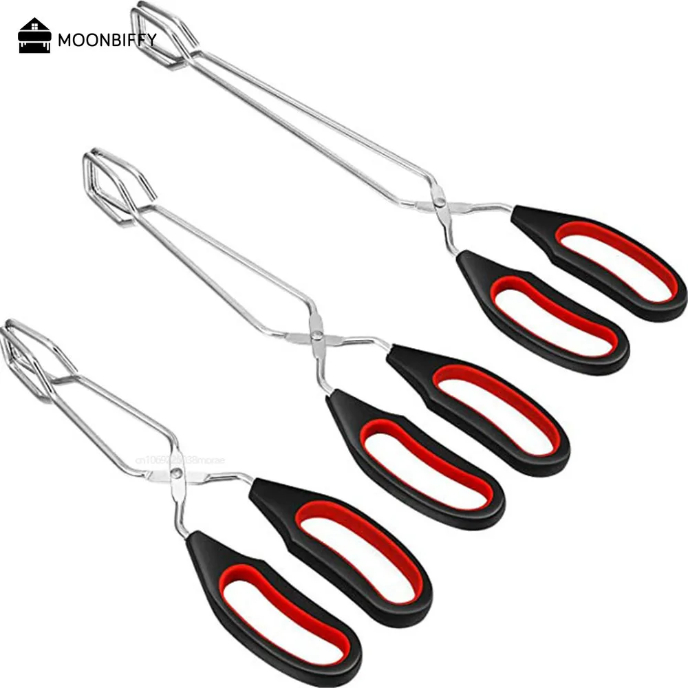 BBQ Tools Barbecue Scissor Tongs Grilled Food Tong Long Handle Scissor Bread Roast Clip Kitchen Baking Tongs BBQ Accessories