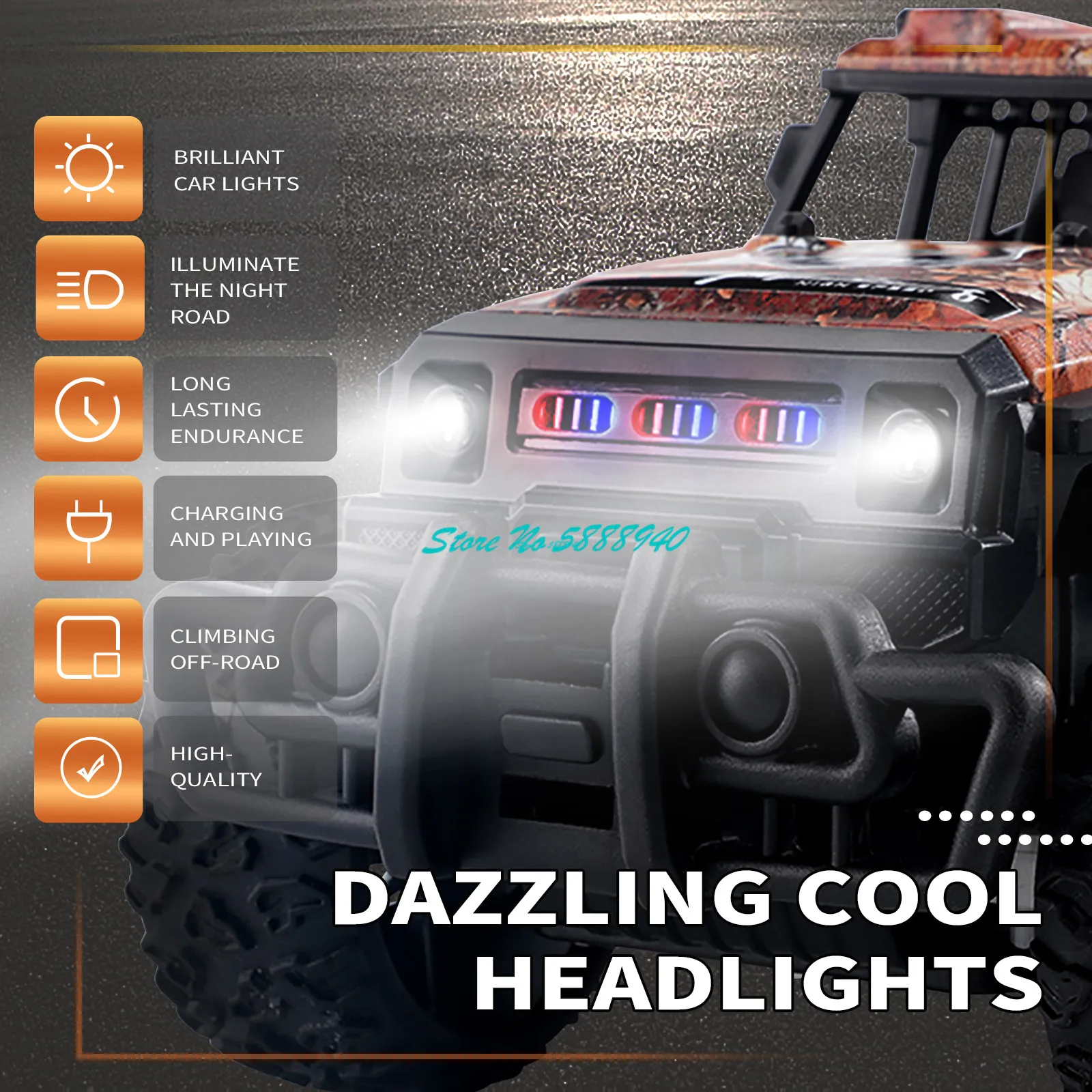 1:20 30 دقيقة جميع التضاريس على الطرق الوعرة تسلق Rc سيارة شاحنة 2.4G 4WD LED التحكم في الإضاءة تحطم المقاومة راديو التحكم نماذج من الشاحنات