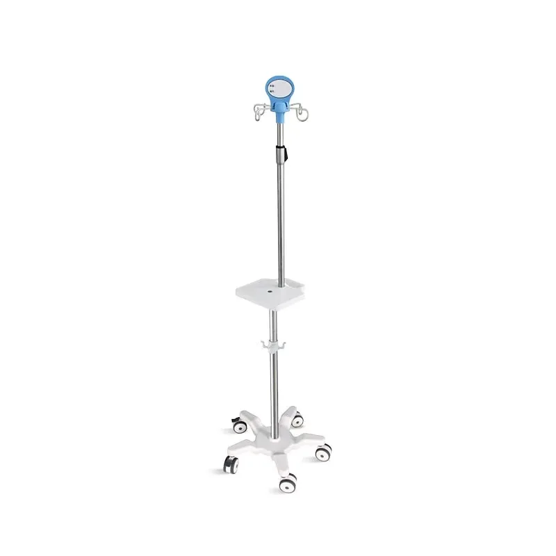 SKH041(16) Hospital Height Adjustment Infusion Pole IV Stand with Wheels