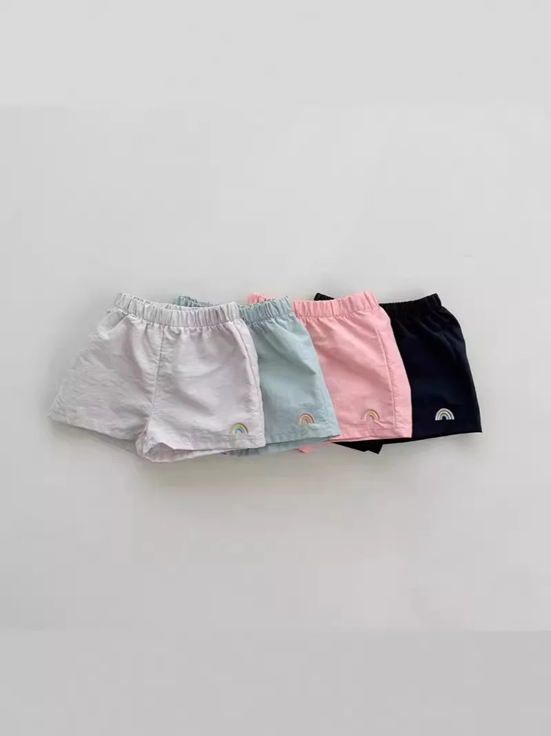 

2024 Summer New Baby Cute Rainbow Shorts Infant Toddler Boy Girl Casual Versatile Shorts Cotton Baby Fashion Breathable Clothes