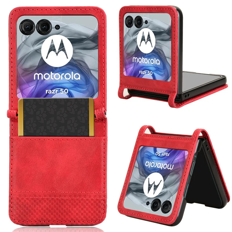 For Motorola Razr 50 Case Flip PU Leather Wallet Card Protector Book Fundas For Motorola Moto Razr 50 Razr50 2024 Cover Case