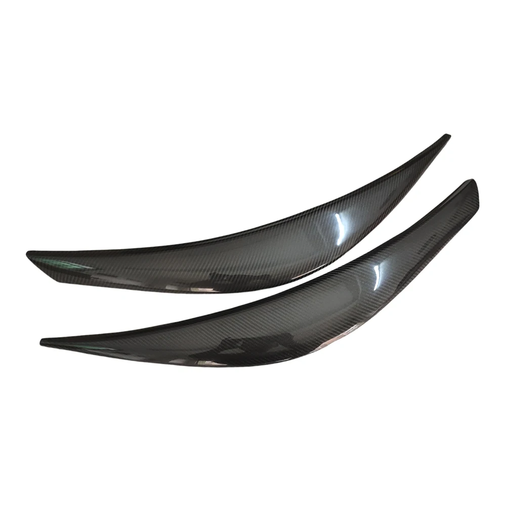 LP Style For Hyundai Veloster 1.6L 1.6T Carbon Fiber Wide Body Headlight Eyebrow CF Bumper Eyelid Auto Body Kit eyebrows 1pair