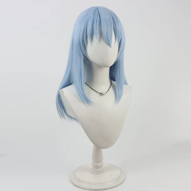 Anime Seraph of the End Fuka Shiromei Cosplay Wig Blue Heat Resistant Synthesis Hair For Women Girls Halloween Carnival Party
