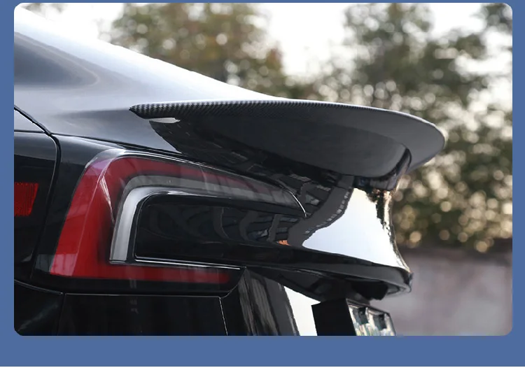 HEENVN Spoiler for Tesla Model 3 Highland 2026-2024 Car ABS Carbon Pattern Trunk Tail Wing Original High-performance Accessories