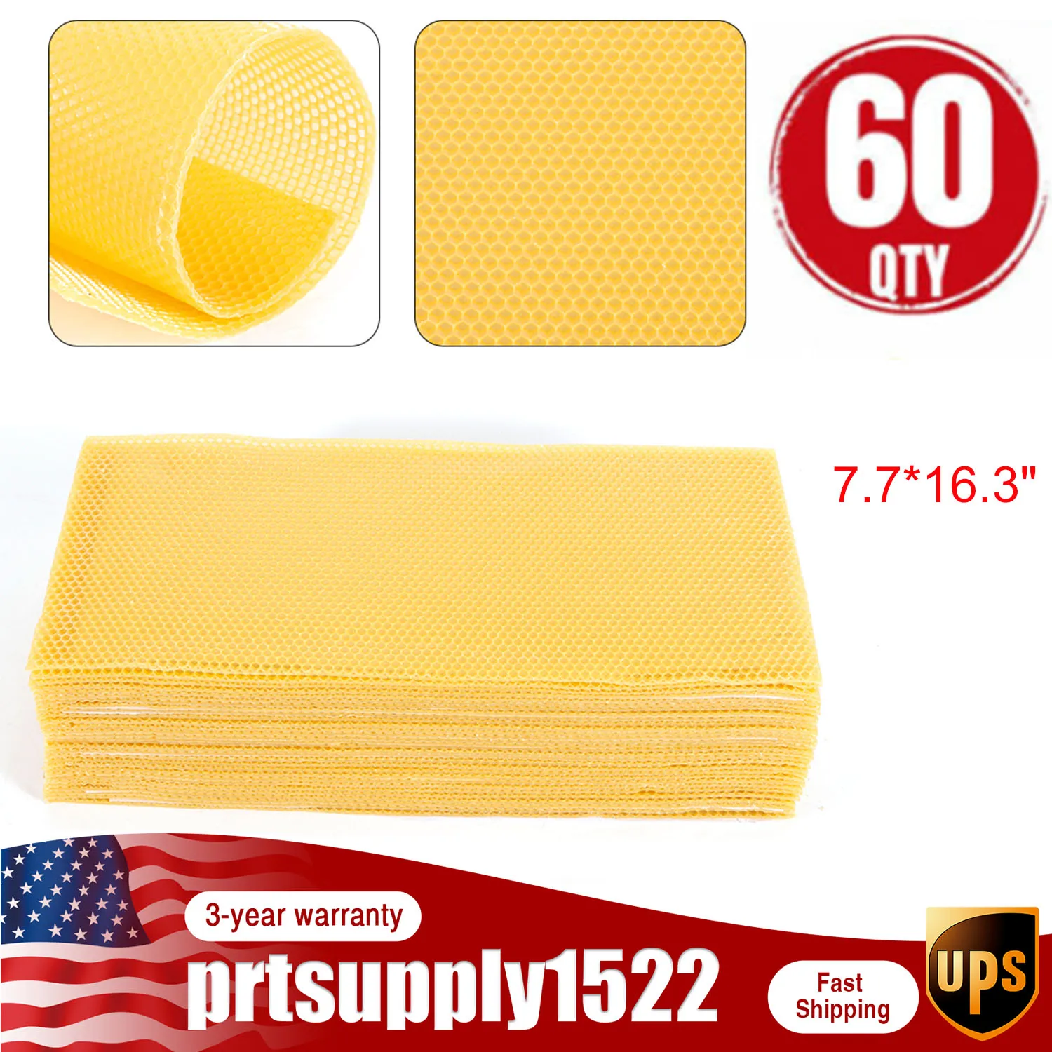 30pcs Honeycomb 7.7*16.3