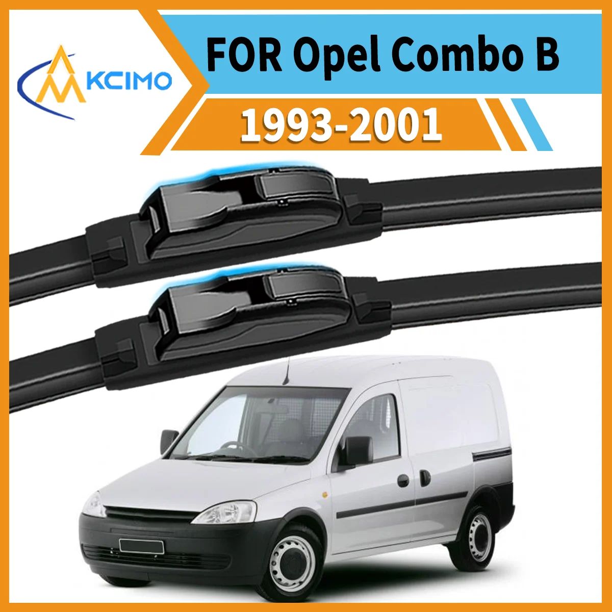 

Premium All-Season Duo 2 Front Wiper Blades Compatible with for Opel Combo B 1993-2001 Crystal Clear Vision & Enhanced Safety