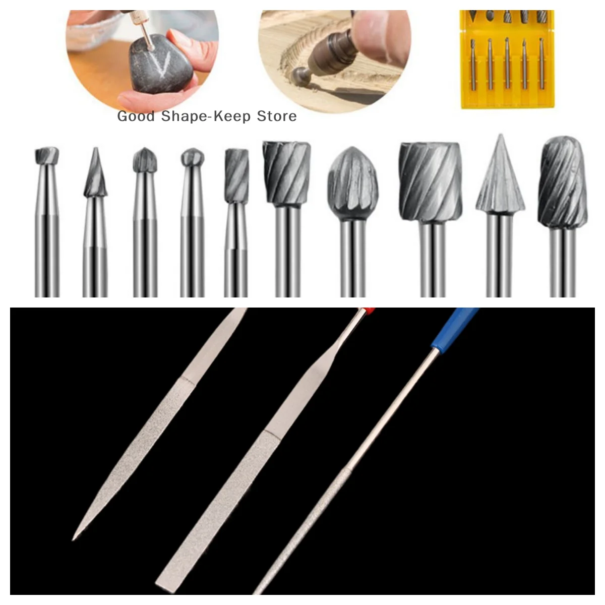 

Цельный миниатюрный ручной напильник, идеально подходит для металлических ювелирных изделий, полировки камня и резьбы по дереву