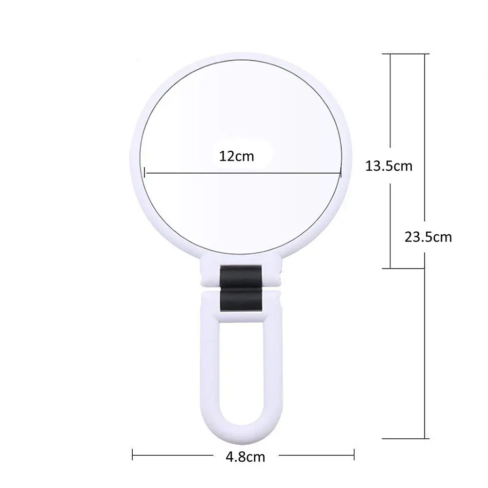 10/15X Magnifying Makeup Mirror Double Sided Makeup Vanity Mirror Travel Folding Handheld Mirror 1/10x 15X Magnifying Makeup Too