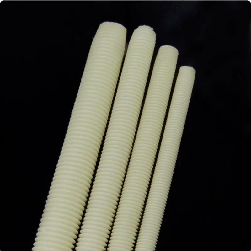 Plastic Nylon Threaded Rods Bars Studding M4 M5 M6 M8 M10 M12 M16 M20 M22 M24 M27 M30 M36 M40