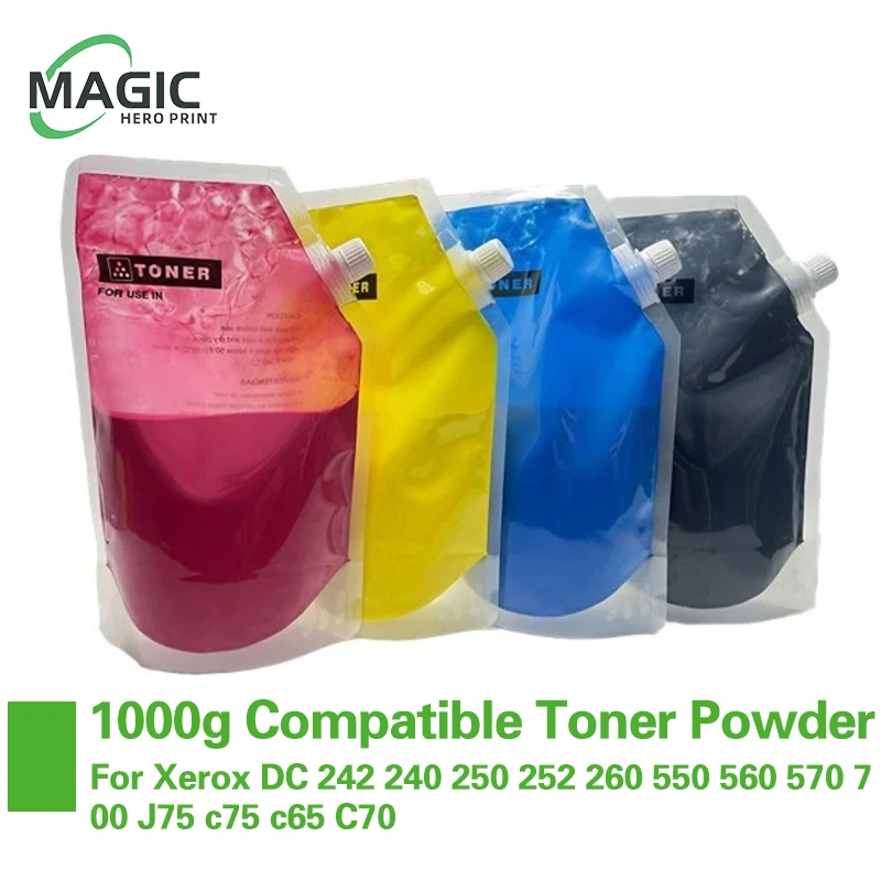 1000g High Quality Compatible Toner Powder Bulk Color For Xerox Dc 242 240 250 252 260 550 560 570 700 J75 c75 c65 C70