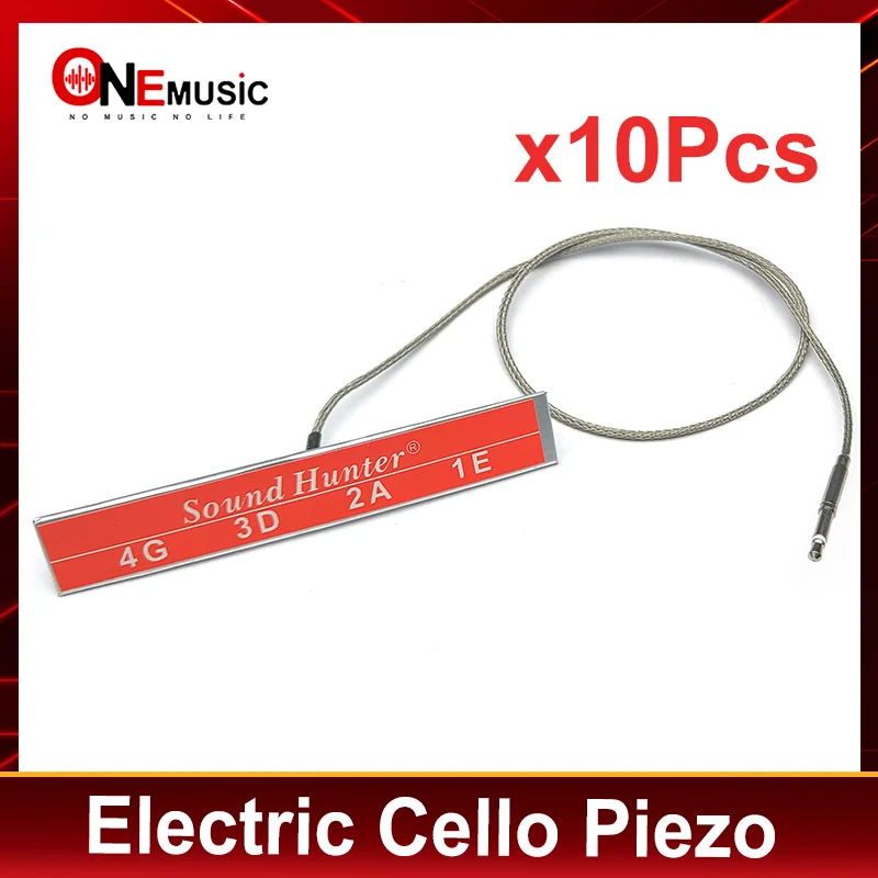 10Pcs High Sensitivity Cello Under Saddle Piezo Pickup for Electric Cello Violin Replacement