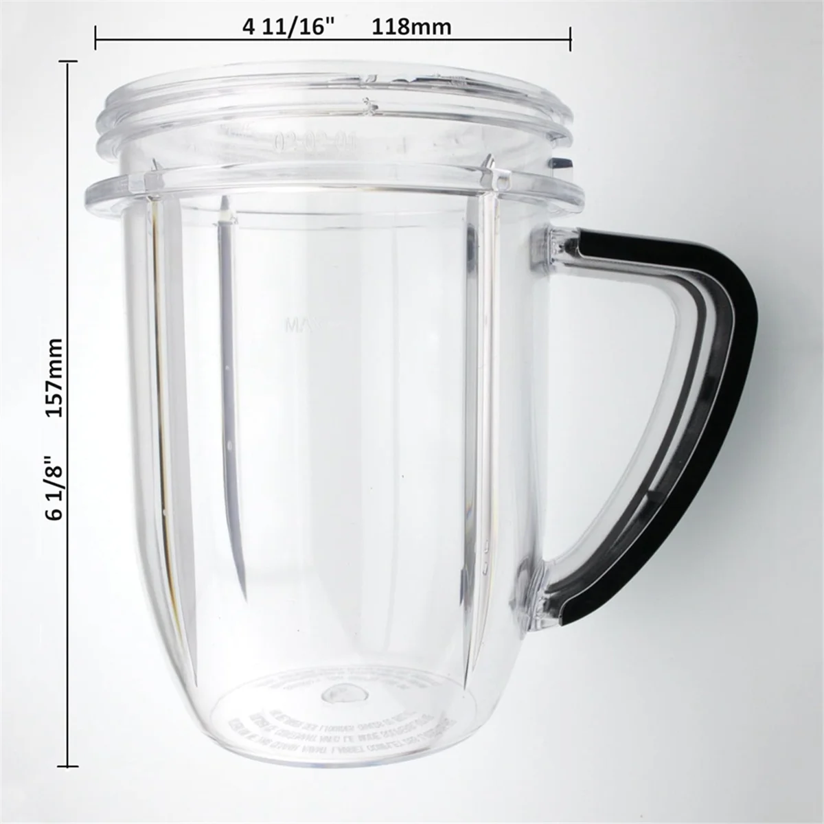 Replacement 30 Ounce Cup Jar with Handle Mug with Lip Ring Part for RX 1700W -301, N17-1001, NBM-U0272