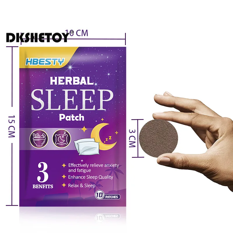 10pcs sleep patches insomnia treatment  Relieve Anxiety Sleep Aid Patches Hypnotic Artifact Adult Sleep Soothing Sticker