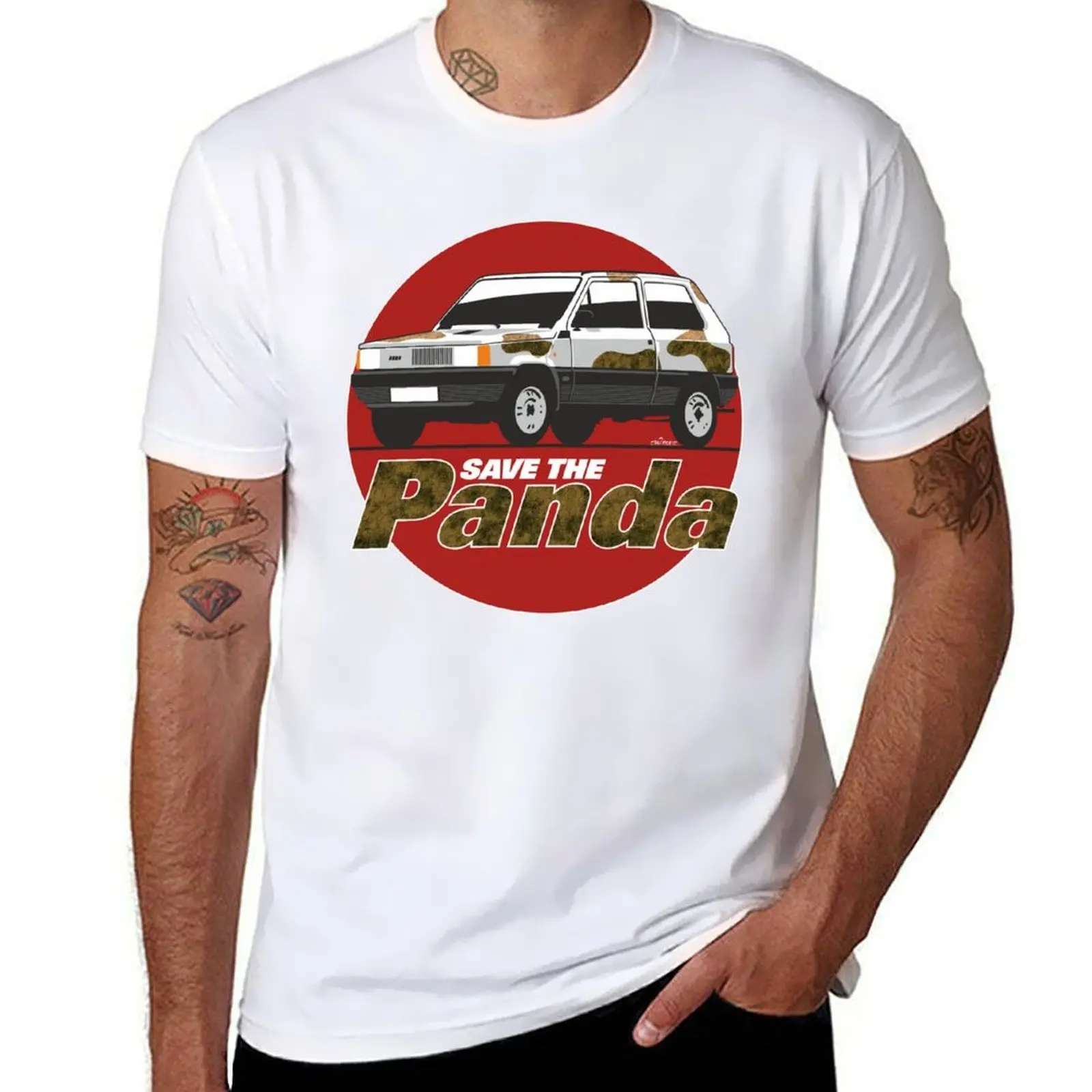 

Save the (Fiat) Panda! T-Shirt man graphic t shirt man t shirts for men T-Shirt