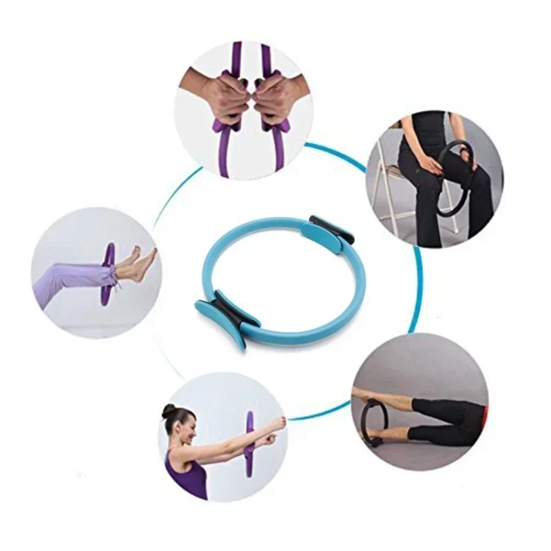 Yoga Fitness Ring Circle Pilates Women Girl Exercise Home Resistance elasticity Yoga Ring Circle Gym Workout Pilates Accessories