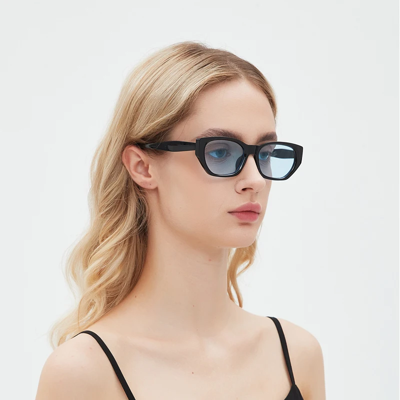 2 قطعة النظارات الشمسية مربع الرجال مستطيل العلامة التجارية مصمم نظارات شمسية صغيرة الذكور الرجعية عدسة سوداء القيادة الصيد Oculos UV400