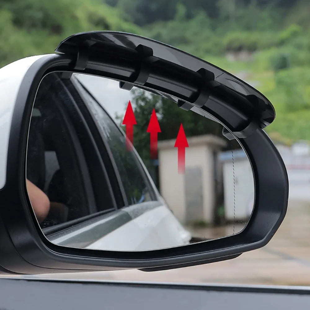 A Pair of Car Rearview Mirrors, Rain Eyebrows, Reverse Mirrors, Rain Shields, ReflectiveShields, Car Windows,  Shields