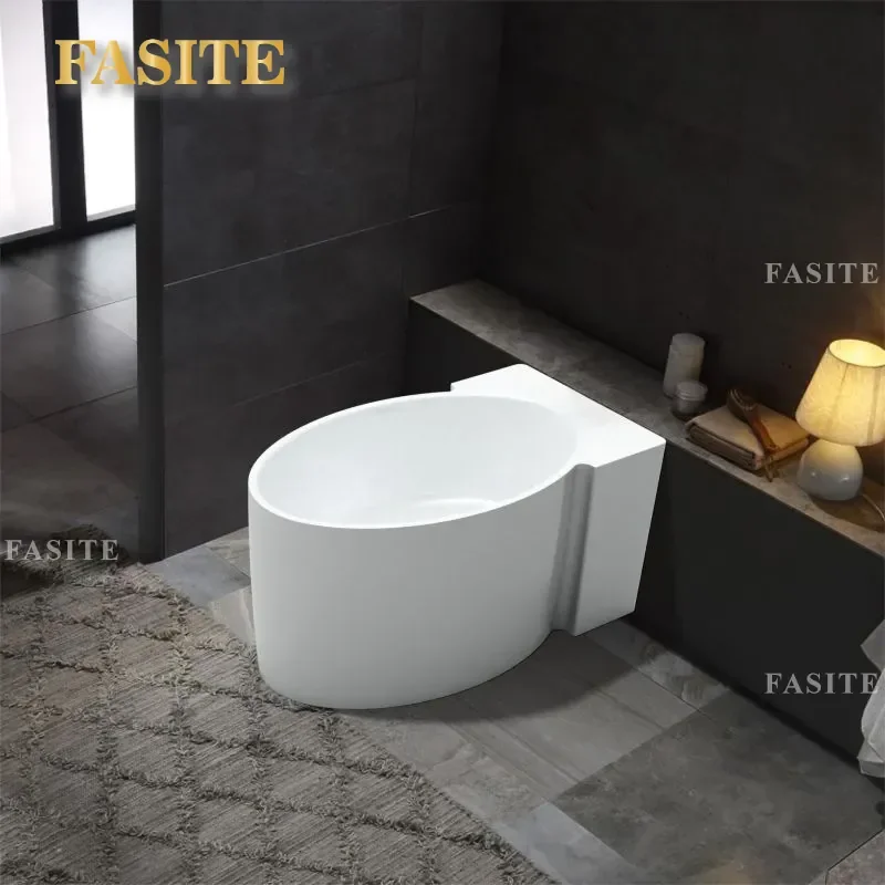 For Dewo Sanitary Ware Acrylic Independent Bathtub Hot and Cold Water Adjustment Household Small Apartment