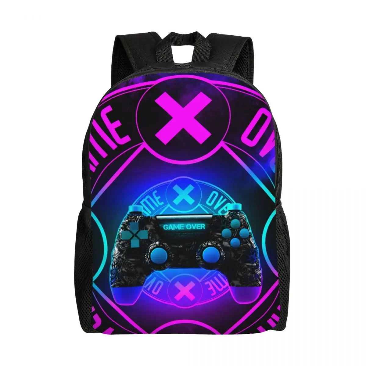Custom Gamer Gaming Controller Button Backpacks for Women Men Water Resistant College School Video Game Lover Gift Bag Bookbag