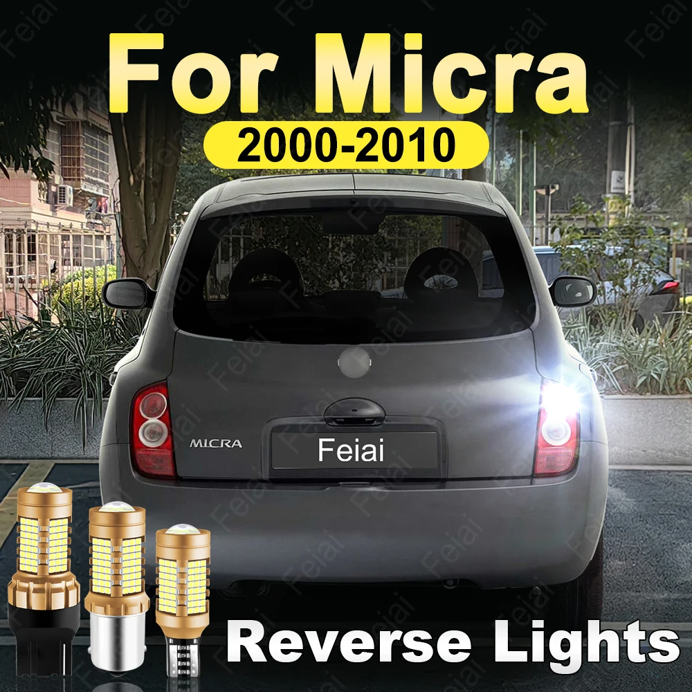 

Светодиодные фонари заднего хода для Nissan Micra K11 K12 2000 2001 2002 2003 2004 2005 2006 2007 2008 2009 2010 тюнинговые аксессуары заднего хода