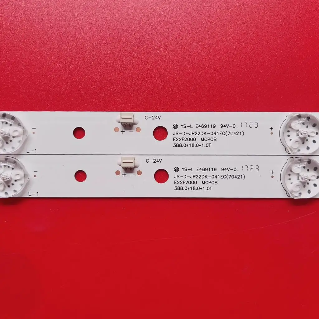 جديد ل JS-D-JP22DK-041EC(70421) E22F2000 MCPCB 100% جديد LED شريط إضاءة خلفي 387 مللي متر 4LED 6 فولت