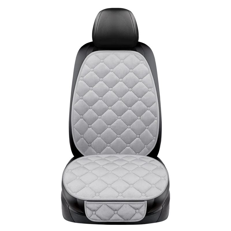 Winter Car Seat Cover Protective Front Rear Auto Seat Cover Plush Auto Cape Keep Warm Protector Mat Pad Universal