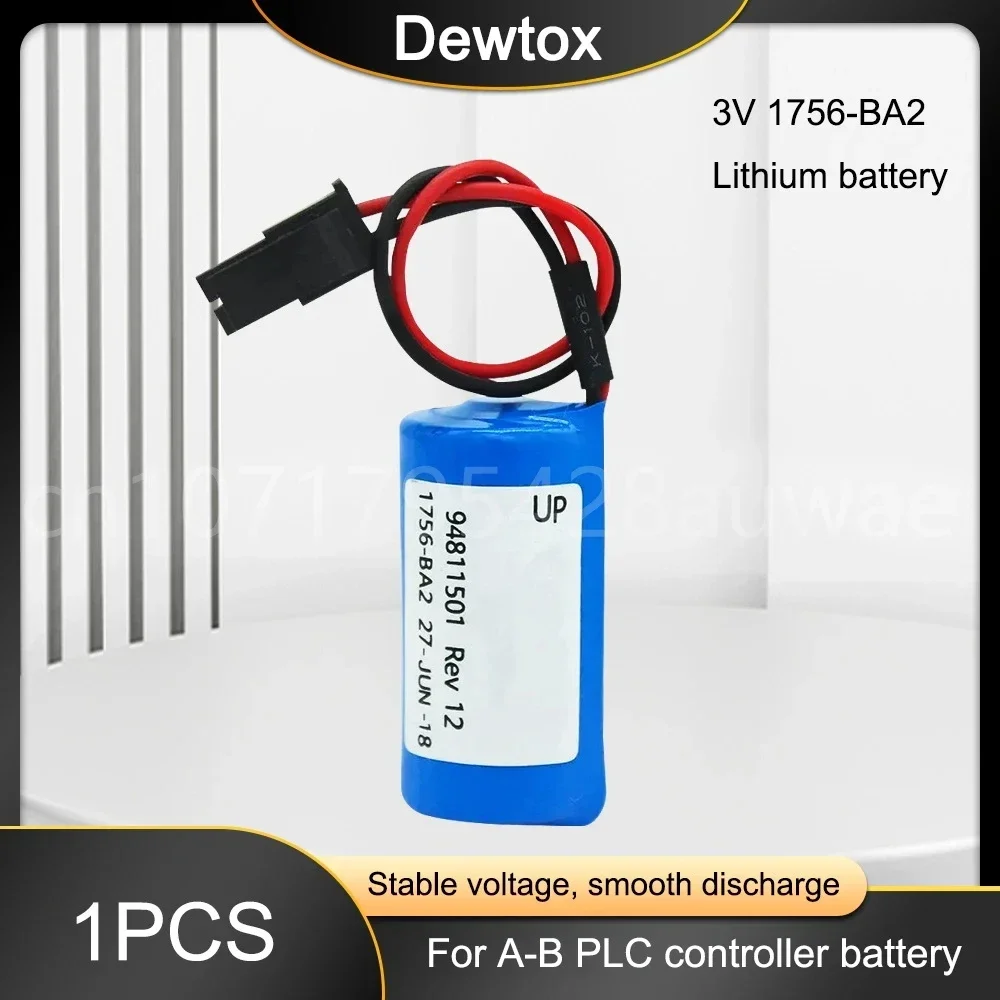 1PCS New Original A-B 1756-BA2 PLC Controller 3V Battery Lithium Batteries With Plug (Fresh Date)