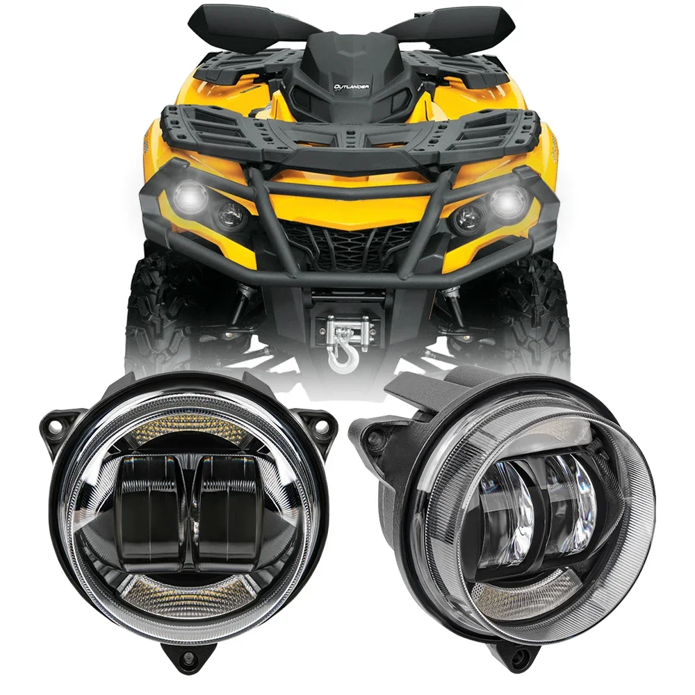 

ATV Low Beam LED Headlights with DRL For Can-Am Outlander 500 650 800R 850 1000 MAX 1000R XMR STD XT XT-P 2012-2022